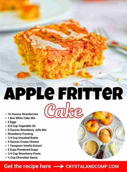 Easy Apple Fritter Cake! 🍎 The tastiest (and easiest) from scratch apple treat you'll ever make! 🍎...