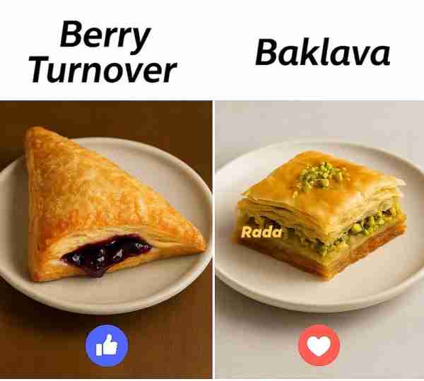 🥐🫐 Berry Turnover A berry turnover is a flaky pastry filled with sweet, tangy berries like blueber...