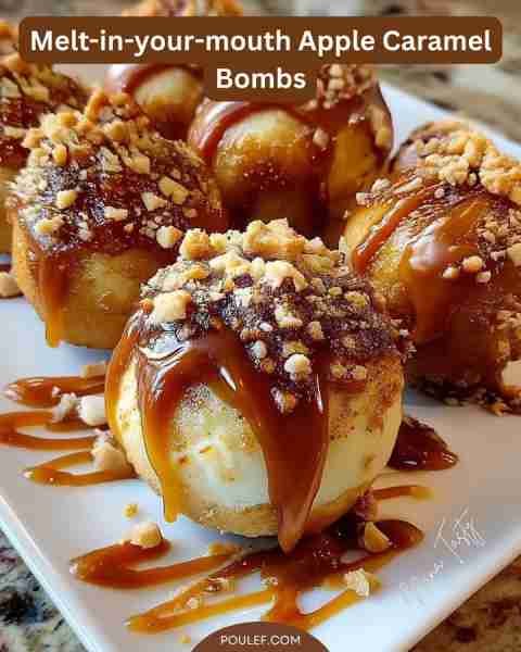 Melt-in-your-mouth Apple Caramel Bombs — cozy fall delight Ingredient Refrigerated biscuit dough C...
