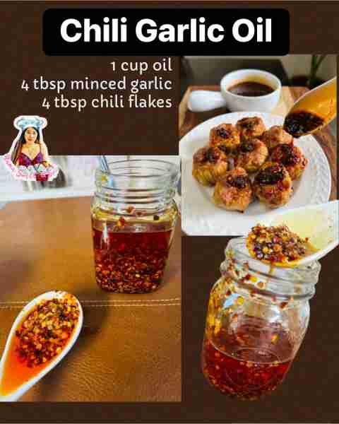 Easy Chili Garlic Oil recipe for you to try at home! Plus it is salt-free! No added preservatives!...