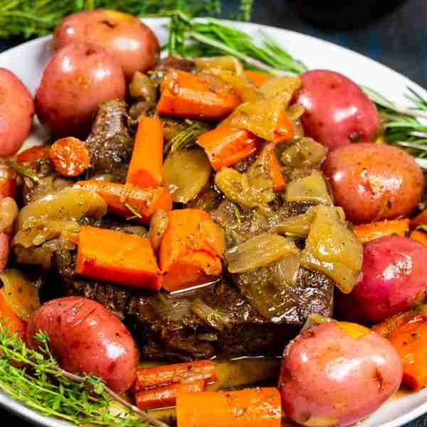 This classic Pot Roast recipe is simple but full of flavored. Full of potatoes, carrots and on onion...