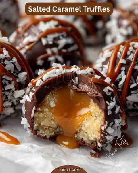 Salted Caramel Truffles Ingredients: For the Fudge Center: ½ cup sweetened condensed milk ¼ cup salt...