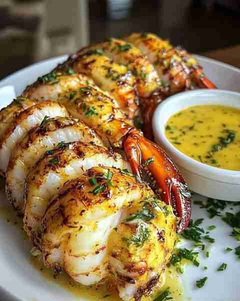 Lobster Tail with Garlic Herb Butter Sauce ⭐️ Ingredients: For the Lobster Tails: 2 lobster tails (...