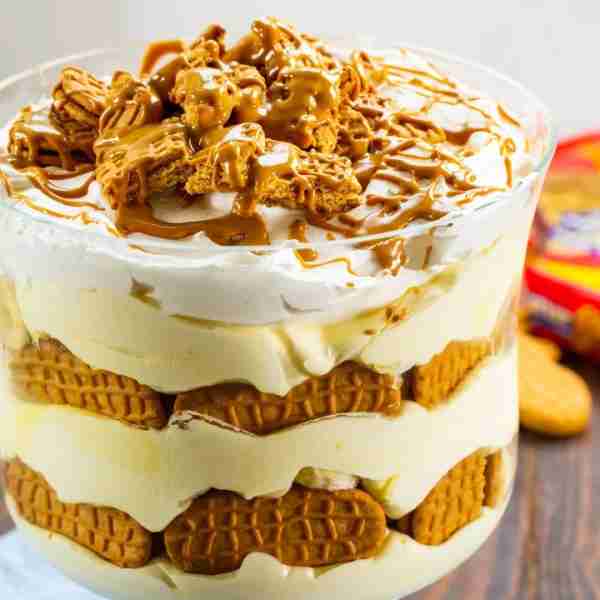 Nutter Butter Banana Pudding- an updated take on banana pudding with lots of peanut butter flavor. N...