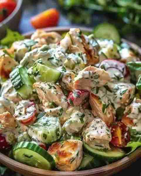 Tzatziki Chicken Salad Ingredients Tzatziki Sauce: Plain Greek Yogurt (1 cup plus 2 Tbsp) Cucumber (...