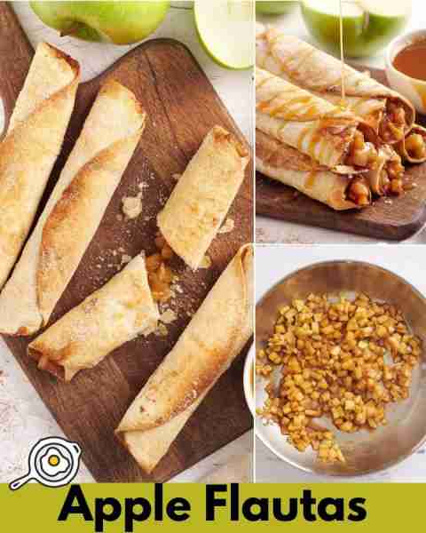 ✨NEW✨ It doesn’t get much better than these cinnamon sugar-coated Apple Flautas! They’re Warm, cri...