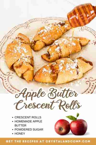 APPLE BUTTER CRESCENT ROLLS! 🍎 This is what FALL tastes like! 🍎 RECIPE BELOW!