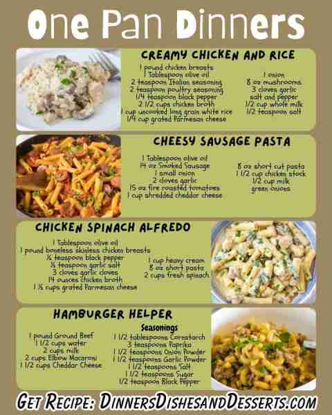 I love quick and easy dinners like these! Recipe Links 👇