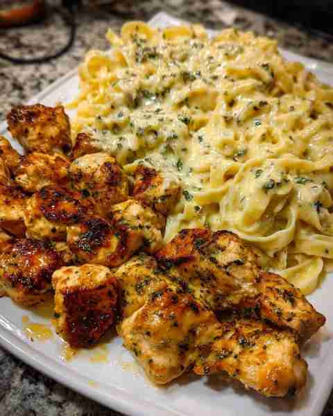 Garlic Butter Alfredo Chicken with Linguine and Velveeta Ingredients: 1 pound linguine pasta 2 pound...