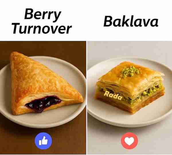 🍓🥐 Berry Turnover A berry turnover is a flaky pastry filled with sweet, juicy berries like strawbe...