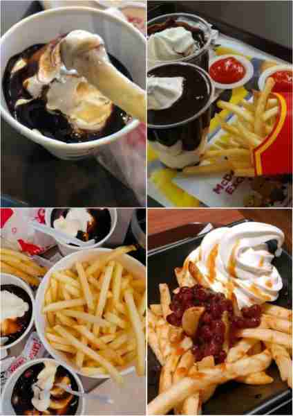 Fries and sundae