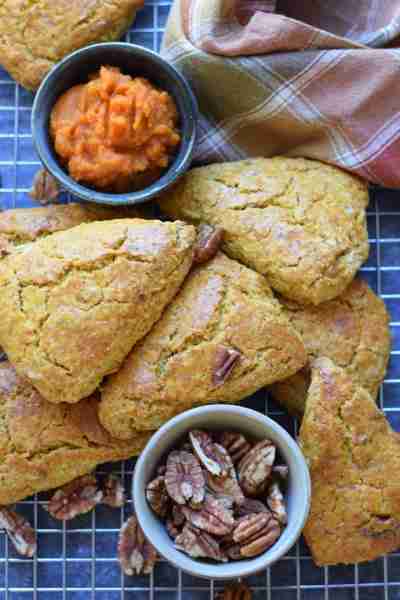 Try these Pumpkin Pecan Scones for the perfect fall Breakfast soon. A light and tender scone filled...