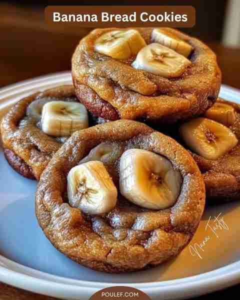 🍌 Banana Bread Cookies 🍪 Ingredients ½ cup (1 stick / 113g) unsalted butter, softened ½ cup (100g)...