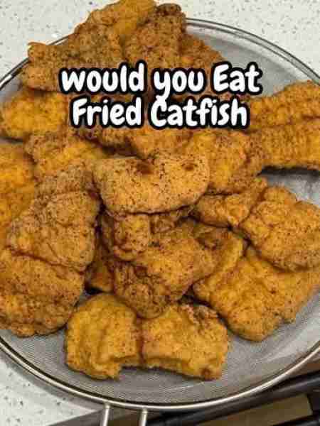 Begin by soaking catfish fillets in buttermilk for about 30 minutes to keep them tender and flavorfu...
