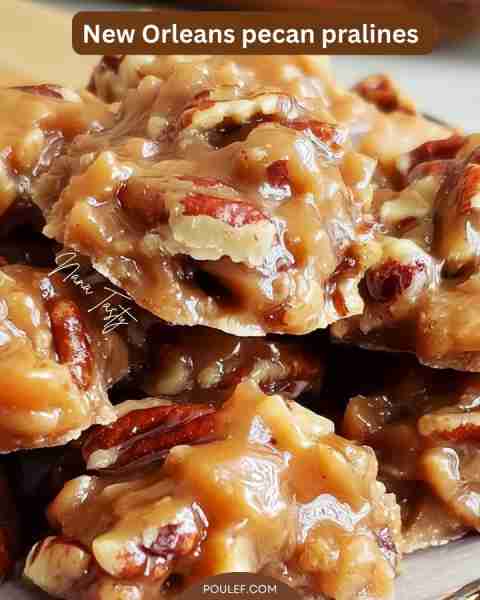 New Orleans pecan pralines 🍬🌰✨ INGREDIENTS: 1 1/4 cups granulated sugar 1 1/4 cups light brown su...