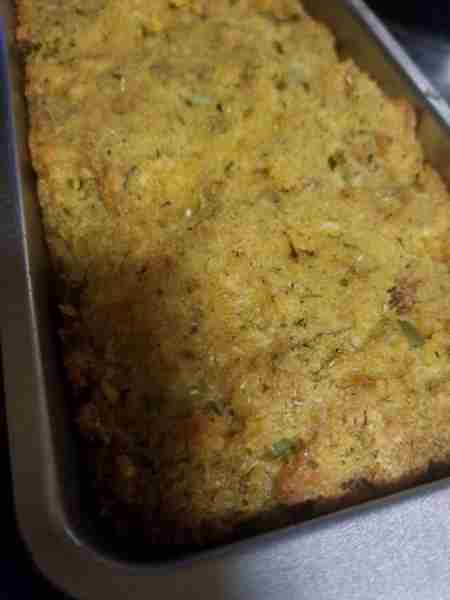 Cornbread Dressing Recipe Ingredients: 2 cups chopped onions 1 cup chopped green bell pepper 2 cups...