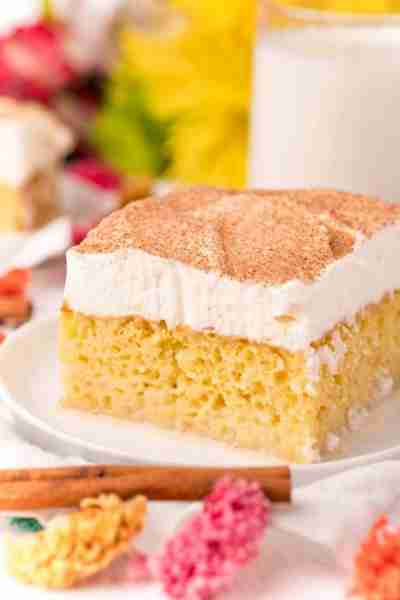 🍰😍 Say goodbye to boring, dry cakes and hello to a sweet and creamy Tres Leches Cake that's unlike...