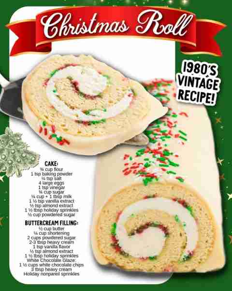 Straight from the holiday tables of the 80’s—this classic Christmas Roll never goes out of style! 🎅...