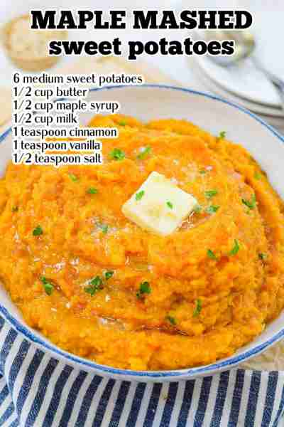 Our Maple Mashed Sweet Potatoes make the perfect fall side dish for a cozy family dinner or for the...