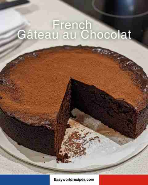 The Best French Gâteau au Chocolat! Make it with the recipe below 👇