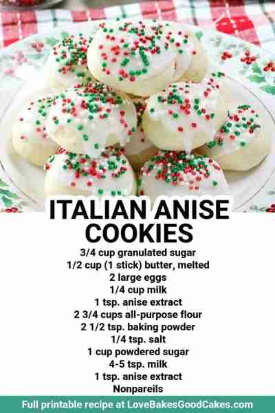 Italian Anise Cookies!! These cookies NEED to be on your holiday cookie tray! Not a fan of anise? Us...