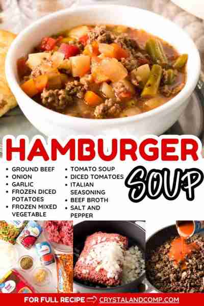 😋 HAMBURGER SOUP RECIPE Make this on the stovetop RECIPE IN THE COMMENTS