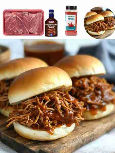 Southern BBQ Pulled Pork Ingredients: - 3 lbs pork shoulder - 1 cup BBQ sauce - 1/4 cup brown sugar...