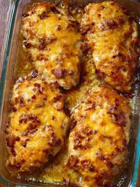 “This smothered chicken felt like comfort food in its purest form. Easy, cheesy, and satisfying. Rec...