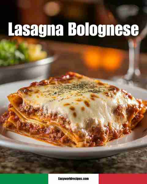 Lasagna Bolognese 🍝🧀 Layers of pasta, ragù & béchamel – golden & cheesy! 🍅 👉 Step-by-step recipe...