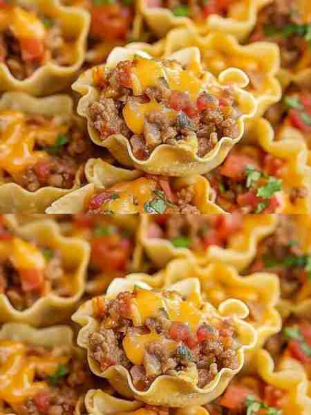 Taco Ranch Bites Ingredients : 1 pound lean ground beef. 1 package (1 oz) taco seasoning. 1 can (10...