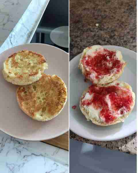 Homemade Keto English Muffins (Microwave or Oven) Ingredients (for 1 muffin) 3 tbsp almond flour (fi...