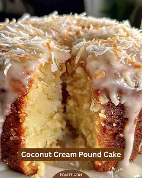Coconut Cream Pound Cake Ingredients: - 1 cup (2 sticks) unsalted butter, softened - 2 cups granulat...