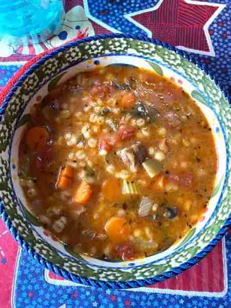 Beef barley soup