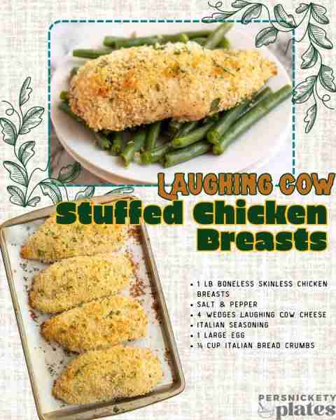 Use your favorite Laughing Cow cheese in this easy stuffed chicken!