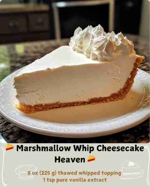 🥧 Marshmallow Whip Cheesecake Heaven 🥧 Ingredients 1 (9-inch) pre-made graham cracker crust 8 oz (...