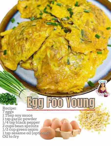 So Easy and Delicious Egg Foo Young! If you love bean sprouts, this is so good! You can add your fav...