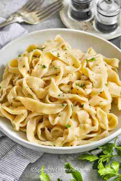 Comment RECIPE to get the recipe! There are truly few things better than a bowl of homemade egg nood...