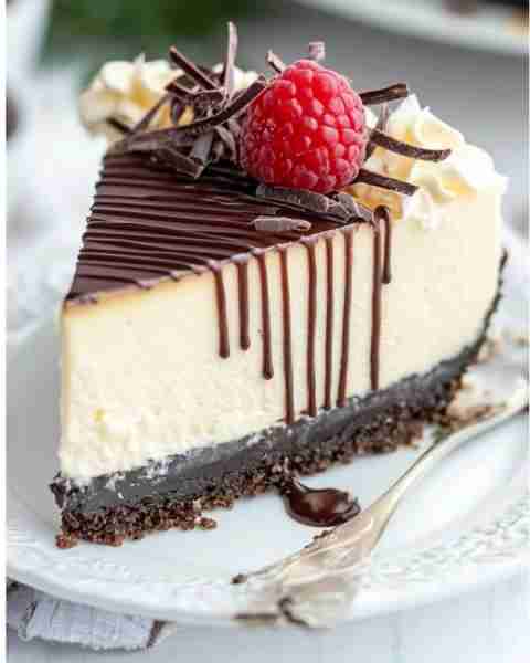 Silky Chocolate Cheesecake This Silky Chocolate Cheesecake is a luscious, creamy dessert with a rich...