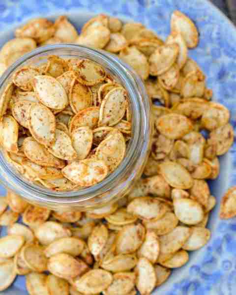 Don't throw those pumpkin seeds away! They are so tasty roasted!