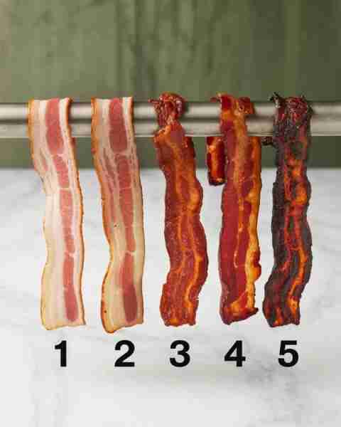 Which bacon is cooked perfectly?