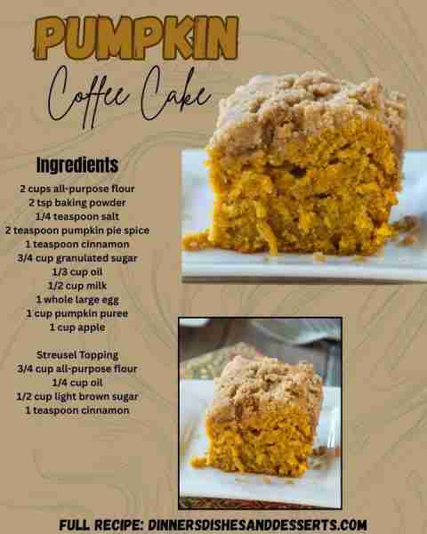 The perfect coffee cake for fall! Get the recipe 👇