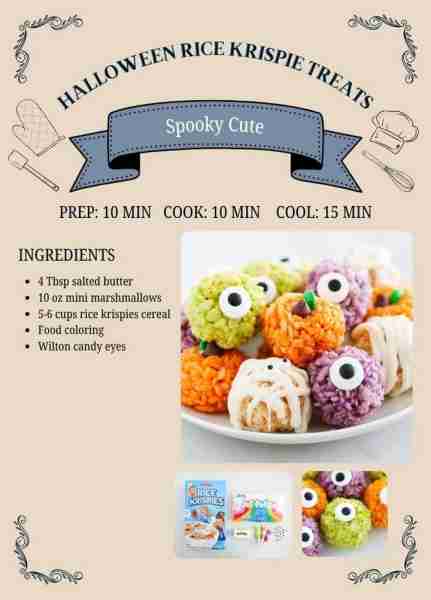 These Halloween Rice Krispie Treats are fun and easy crispy treats for any Halloween party! Decorate...