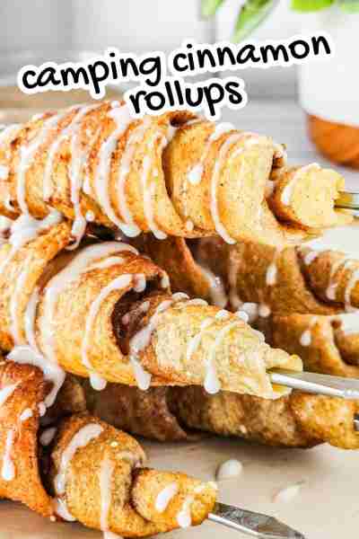 🪵 CAMPING CINNAMON ROLL UPS!! These are so fun to make! Kids love them! RECIPE IN THE COMMENTS