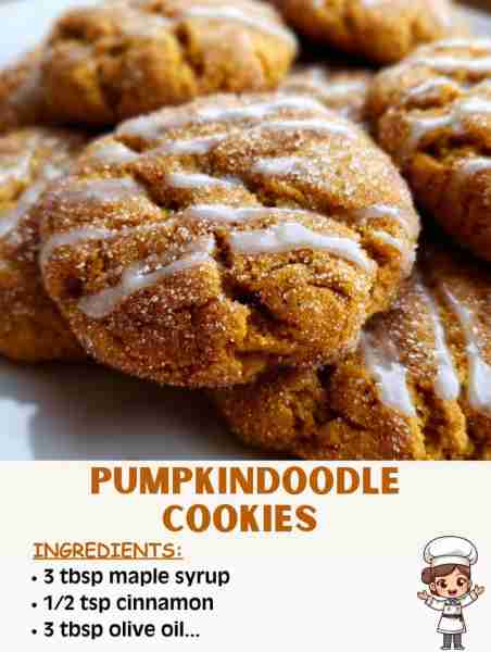 🍪🎃✨ Pumpkindoodle Cookies – Soft, Spiced & Full of Fall Magic Ingredients: 1/2 cup butter, soften...