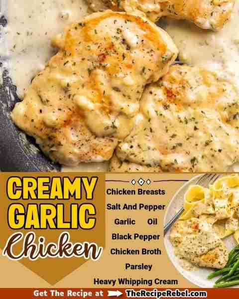 Recipe: https://www.thereciperebel.com/creamy-garlic-chicken/ This Creamy Garlic Chicken is an easy...