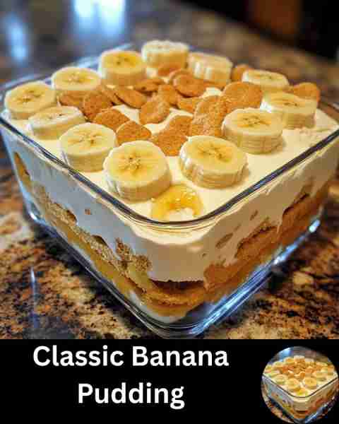 Classic Banana Pudding Ingredients: - 2 boxes of instant vanilla pudding mix - 4 cups of cold milk -...