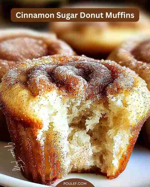 🍩 Cinnamon Sugar Donut Muffins 🧁 Ingredients For the Muffins: 1 ½ cups all-purpose flour 2 teaspoo...