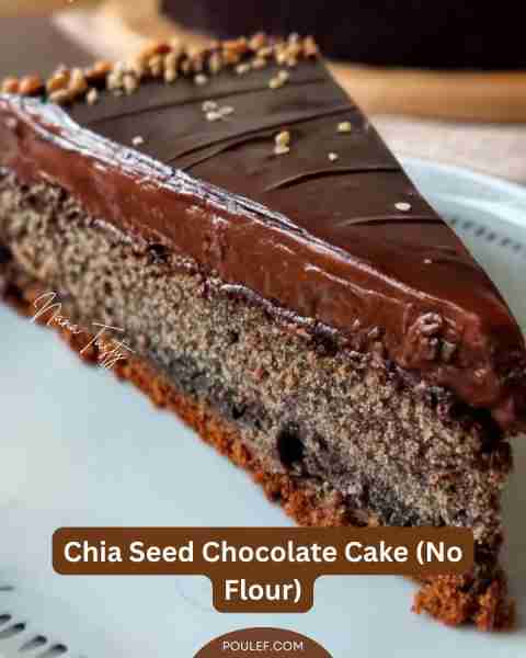 This Chia Seed Chocolate Cake (No Flour) is a moist, nutrient-rich treat packed with chocolate flavo...