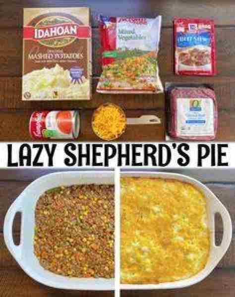 Lazy Shepherd’s Pie Delicious and comforting dinner the entire family will love! I've simplified thi...