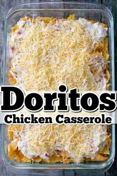 Cheesy Doritos Chicken Casserole Ingredients 2 cups chicken cooked and shredded 2 cups Mexican chees...